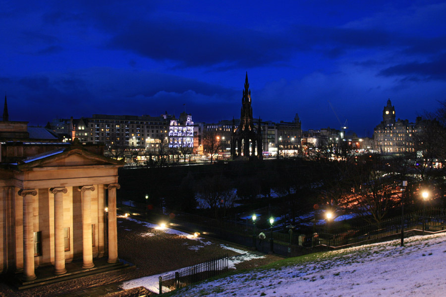 Snow in Edinburgh Stravaiging around Scotland
